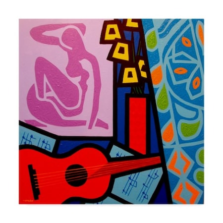 John Nolan 'Homage To Matisse 11' Canvas Art,14x14